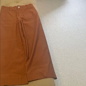 Chic Brown Wide-Leg Women's Pants